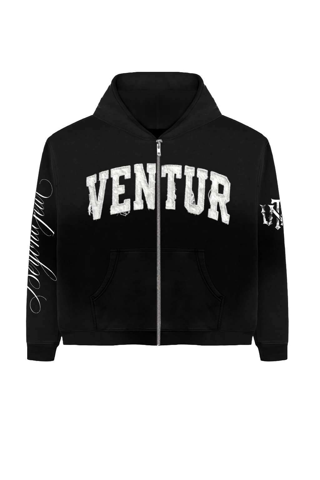 CHARCOAL WASH ZIP UP